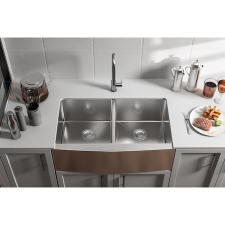 Elegant Kitchen & Bath Stainless Steel Kitchen Sink, Silver SK30233